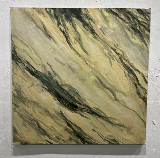 Cloudy marble paint treatment