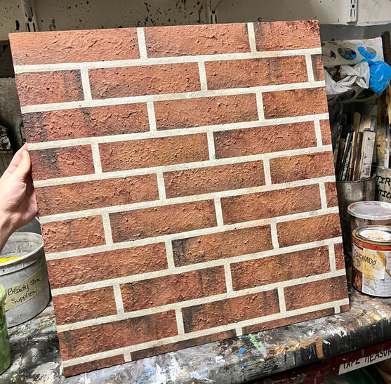 3D realistic textured brick